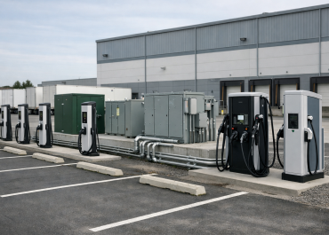 Commercial EV Charging Infrastructure Site