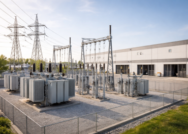 Electrical Substation Supporting EV Charging Capacity