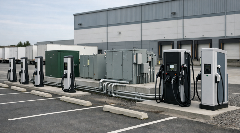 Commercial EV Charging Infrastructure Site