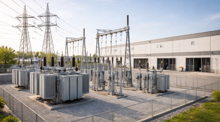 Electrical Substation Supporting EV Charging Capacity