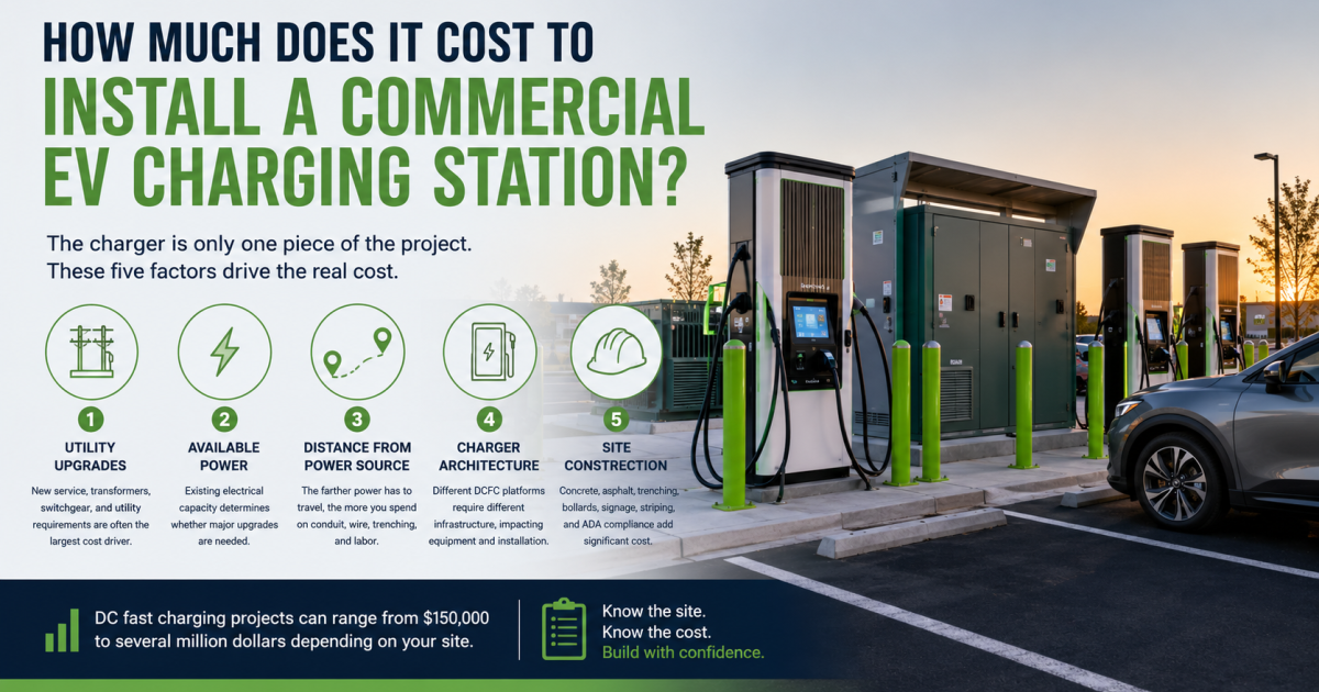 How Much Does It Cost to Install a Commercial EV Charging Station?